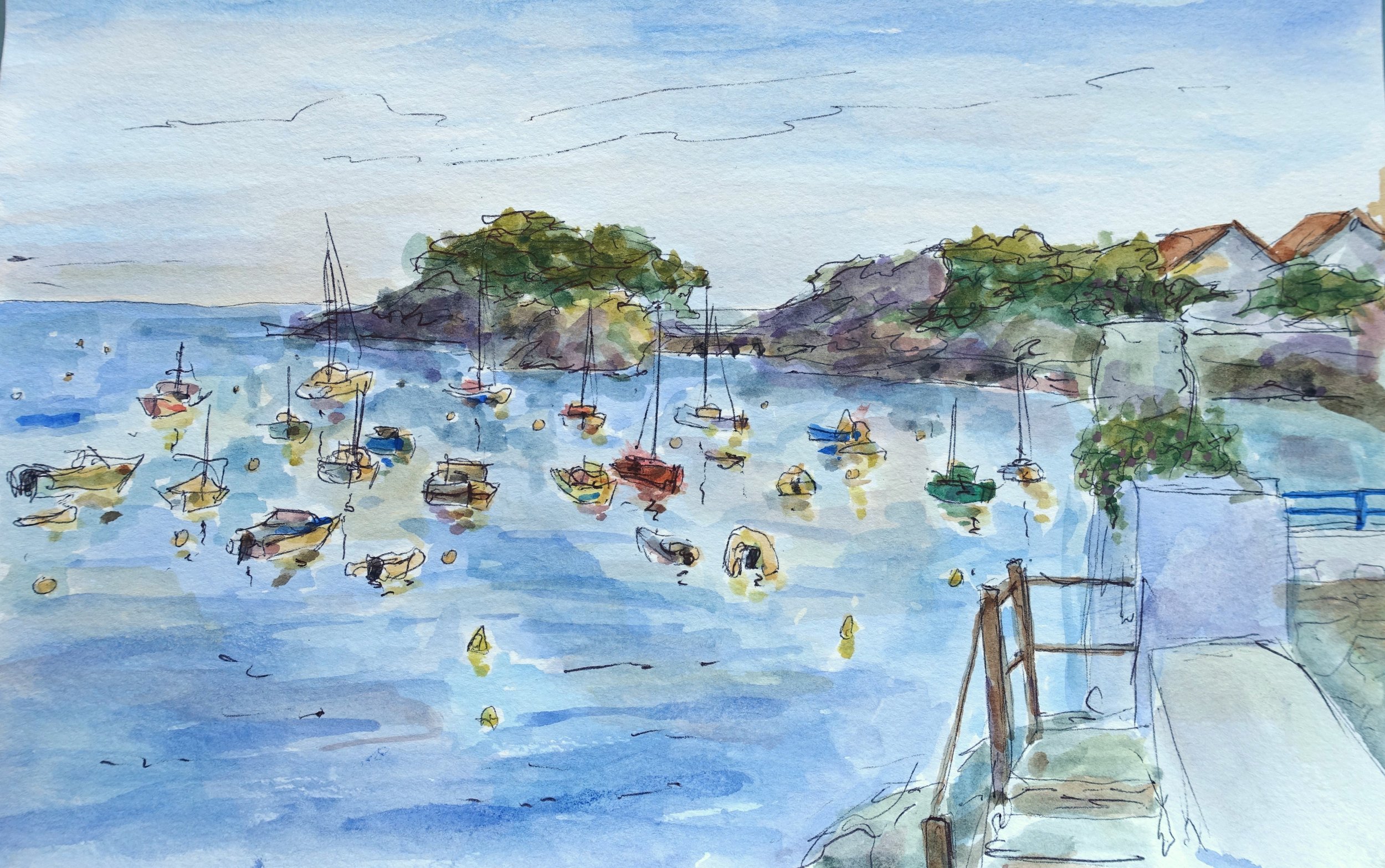 cadaques spain harbour watercolor.JPG
