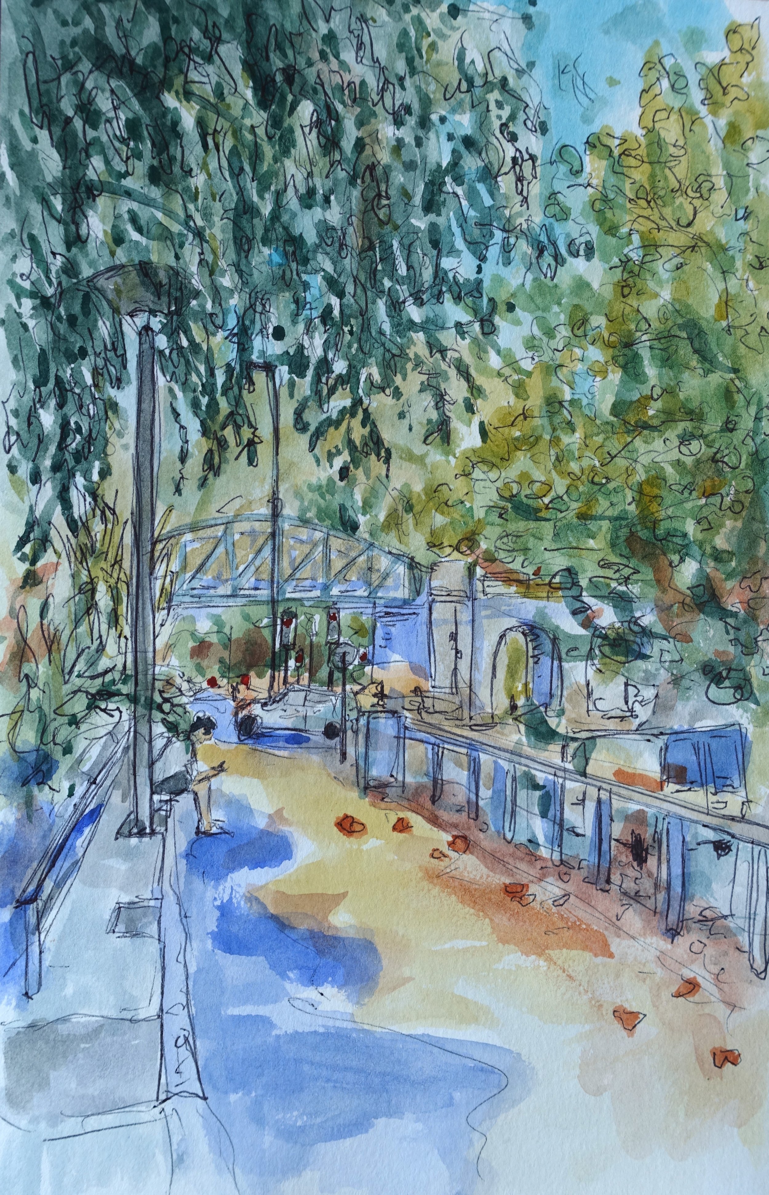 paris path along the seine watercolor.JPG