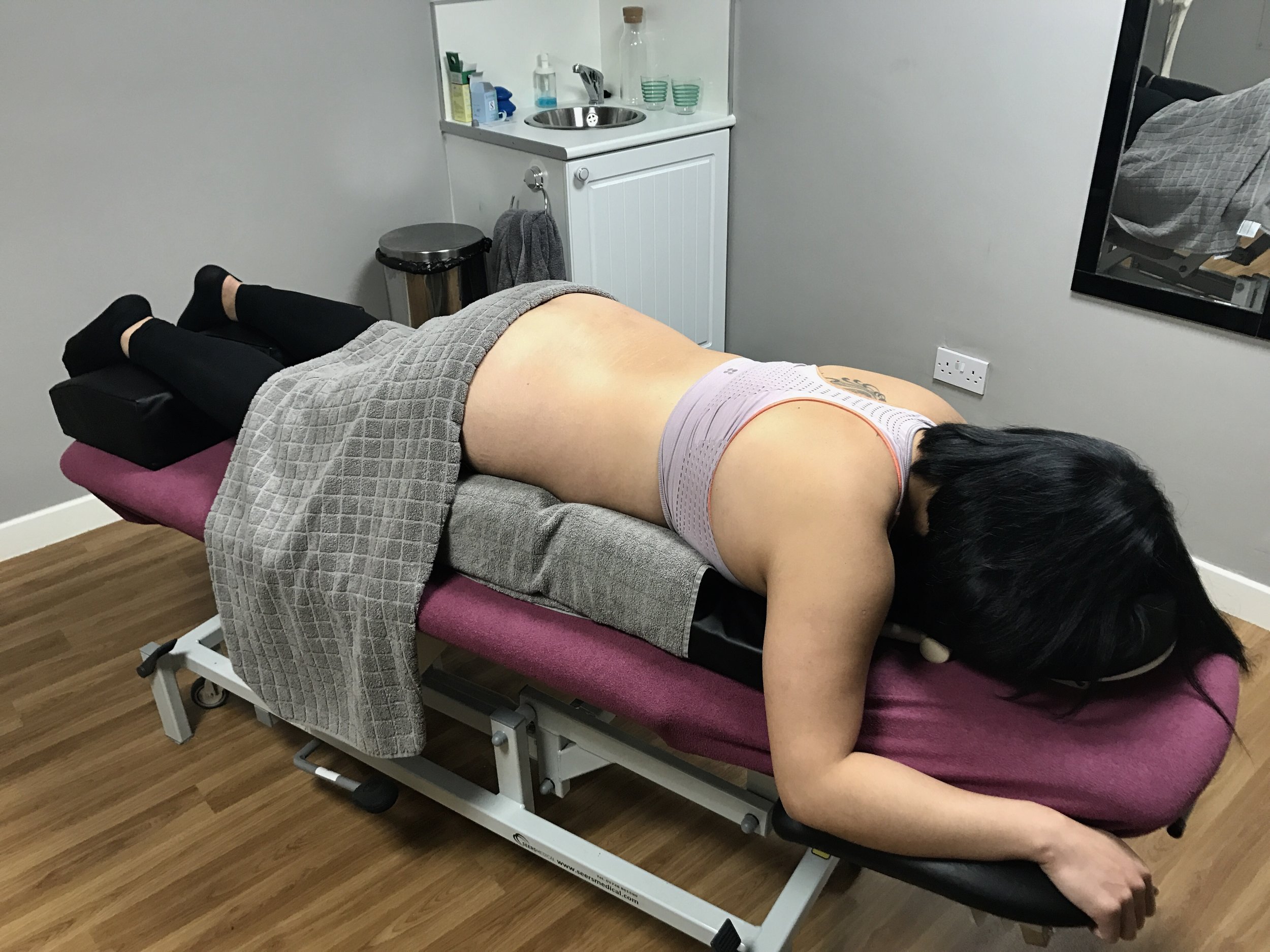 Pregnancy massage bolster