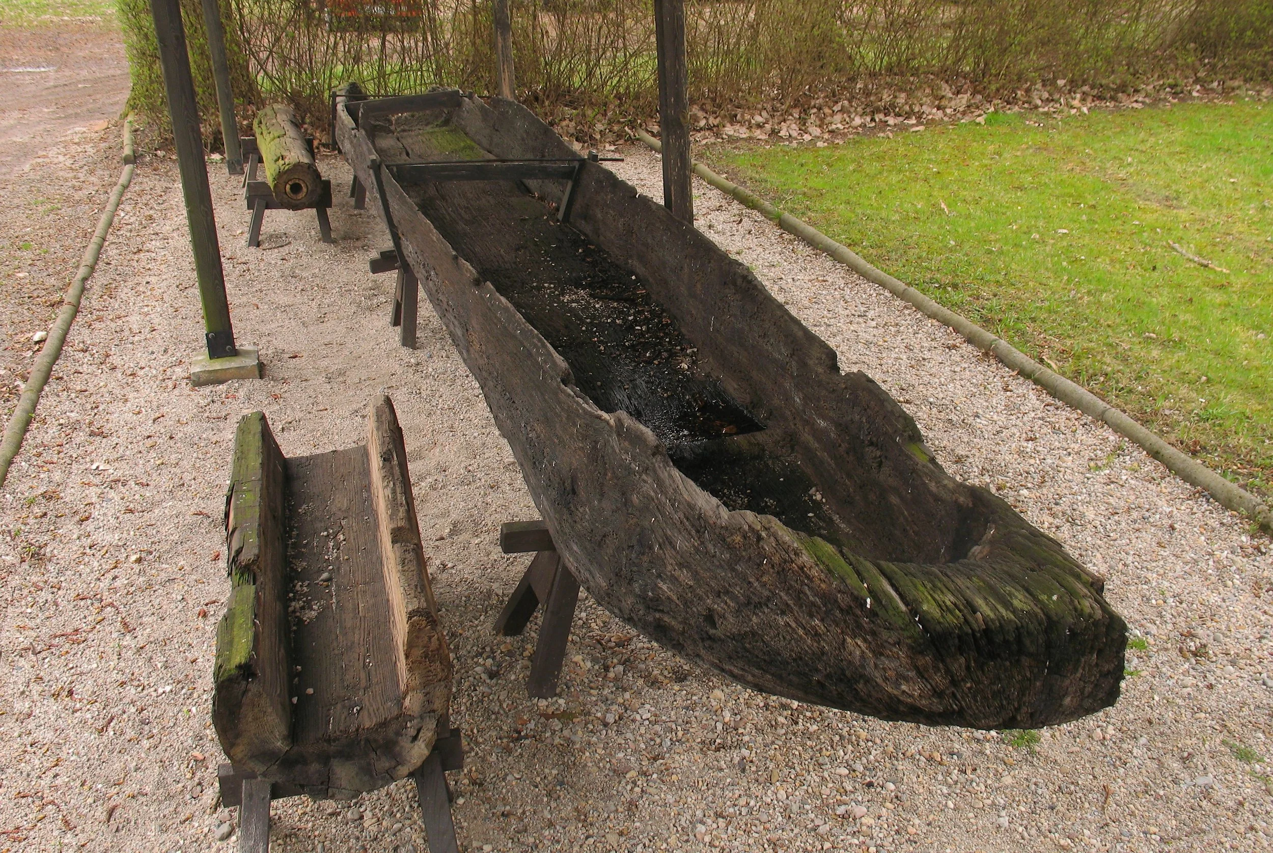 Monoxyla. A 10th century monoxyla boat found in the Oder river in Poland. It is currently in the Świdnica museum near Zielona Góra, Poland. ©Mohylek, via Wikimedia Commons
