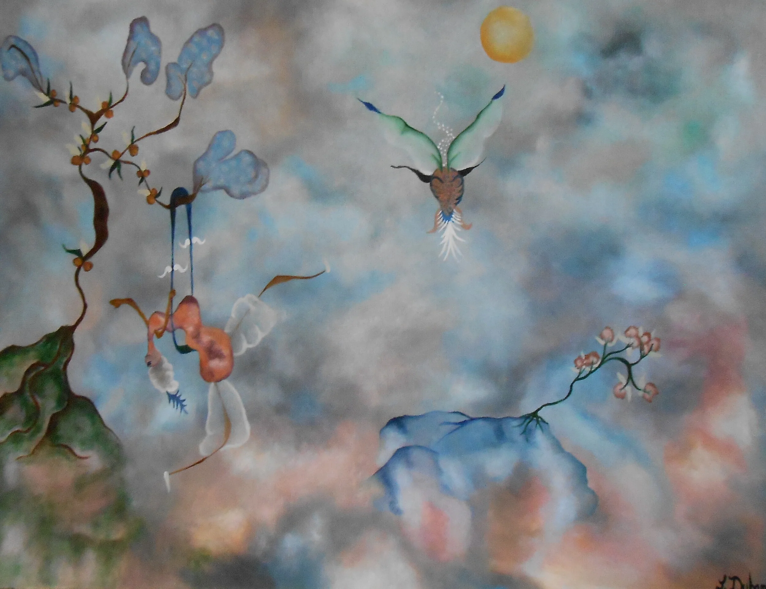 Marie-Antoinette is having fun in the garden.JPG