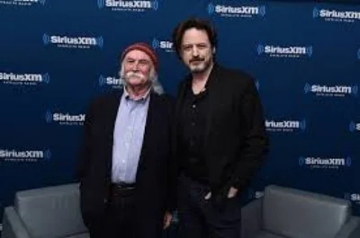 John with David Crosby.