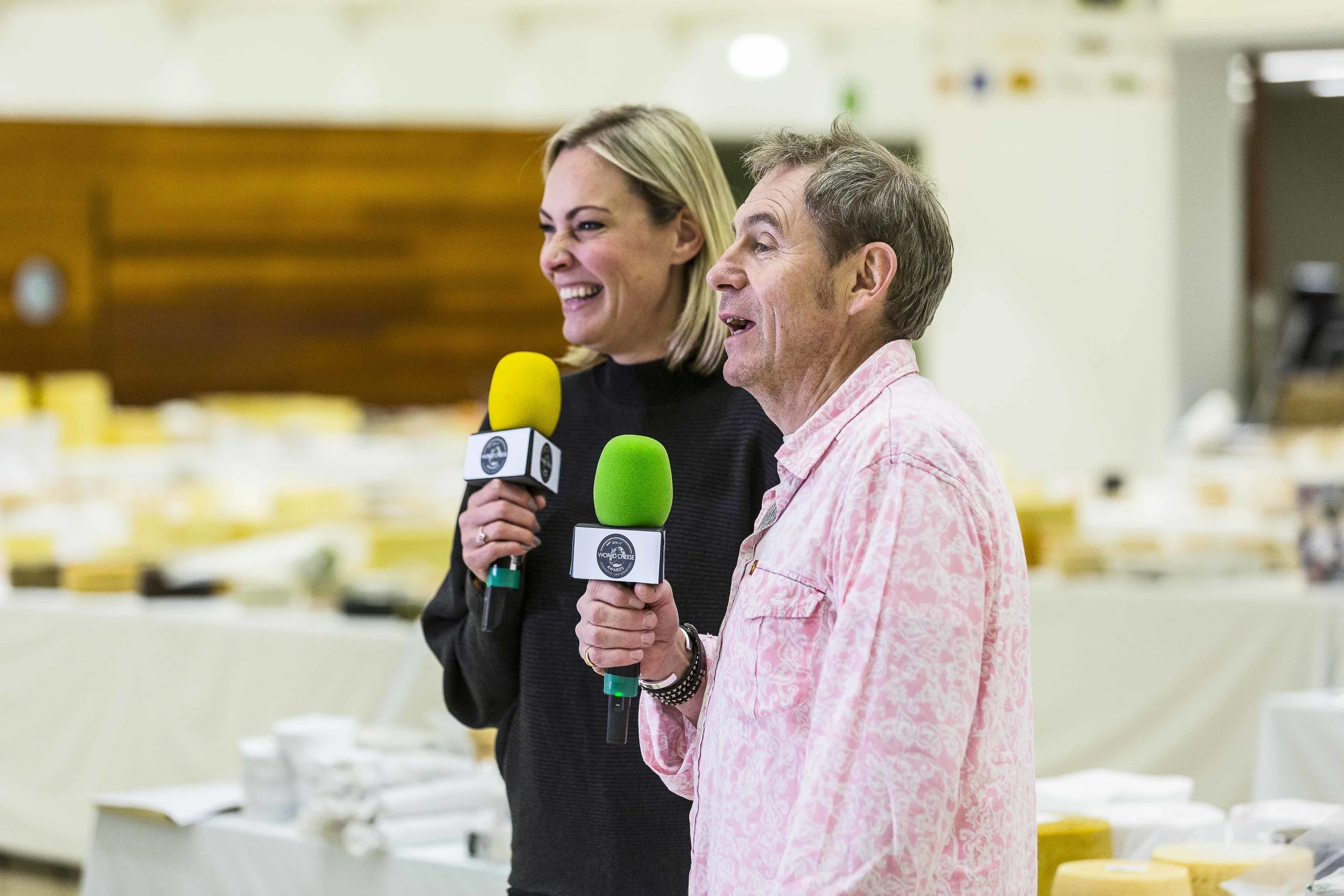 with Jo Pickard presenting WCA TV in San Sebatian at WCA 2016