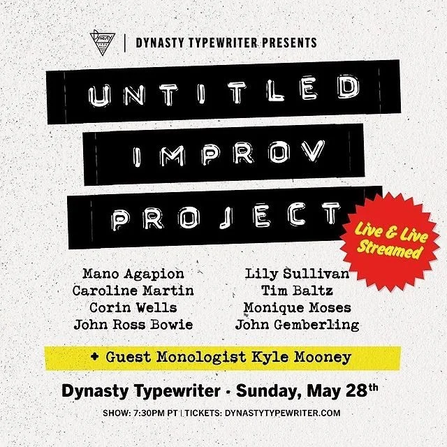 check out this sweeeeet lineup for Sunday's show with guest monologist @kylemooney (SNL, Brigsby Bear):
@tim_baltz 
@LilyYily 
@gembersucking 
@johnrossbowie 
@charity_corin 
@cfionam 
@nutellacartel 
@manoagapion 
Get your tickets now or livestrea