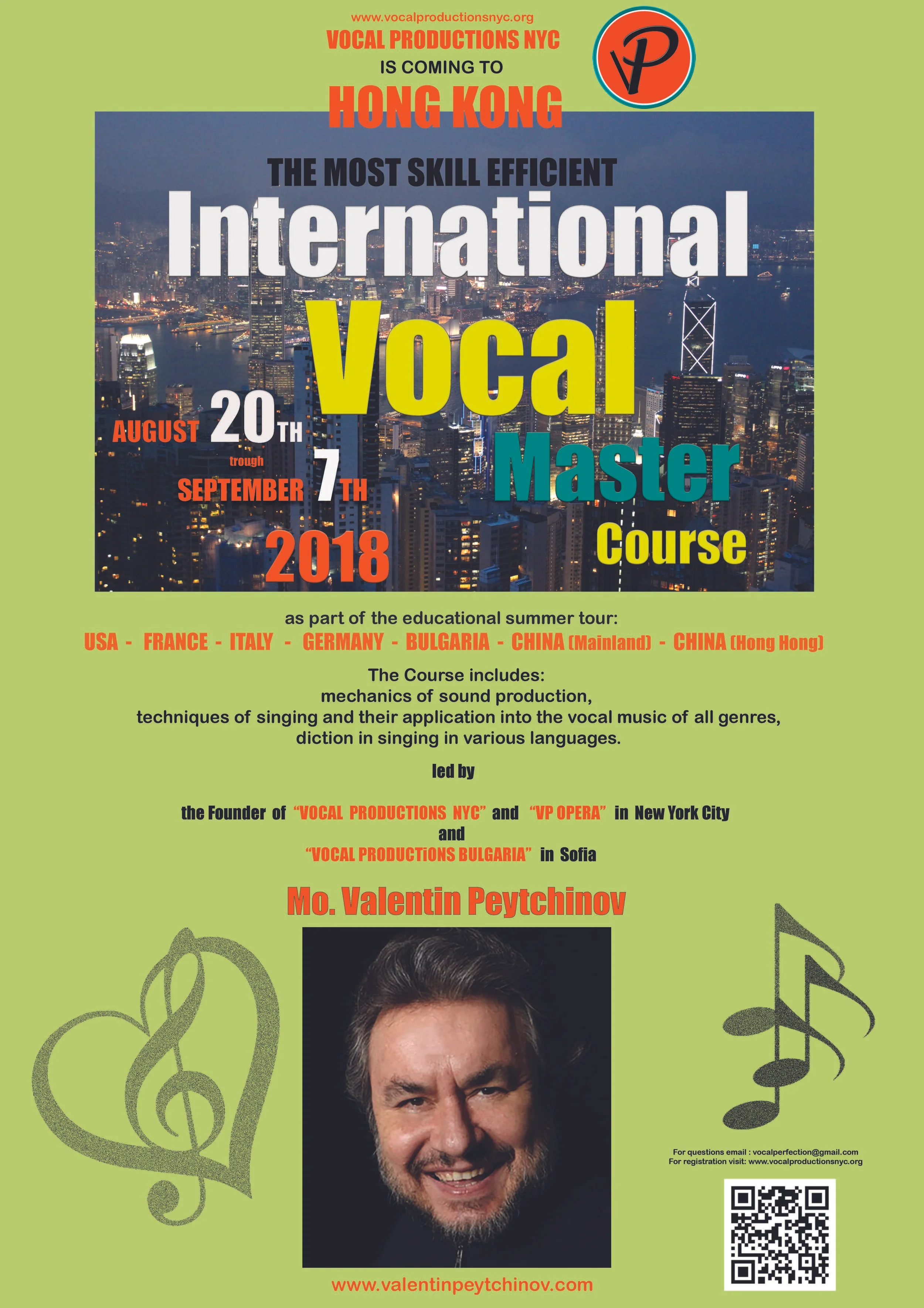 Vocal Masterclass Rare chance to join this amazing vocal masterclass as spectators ...