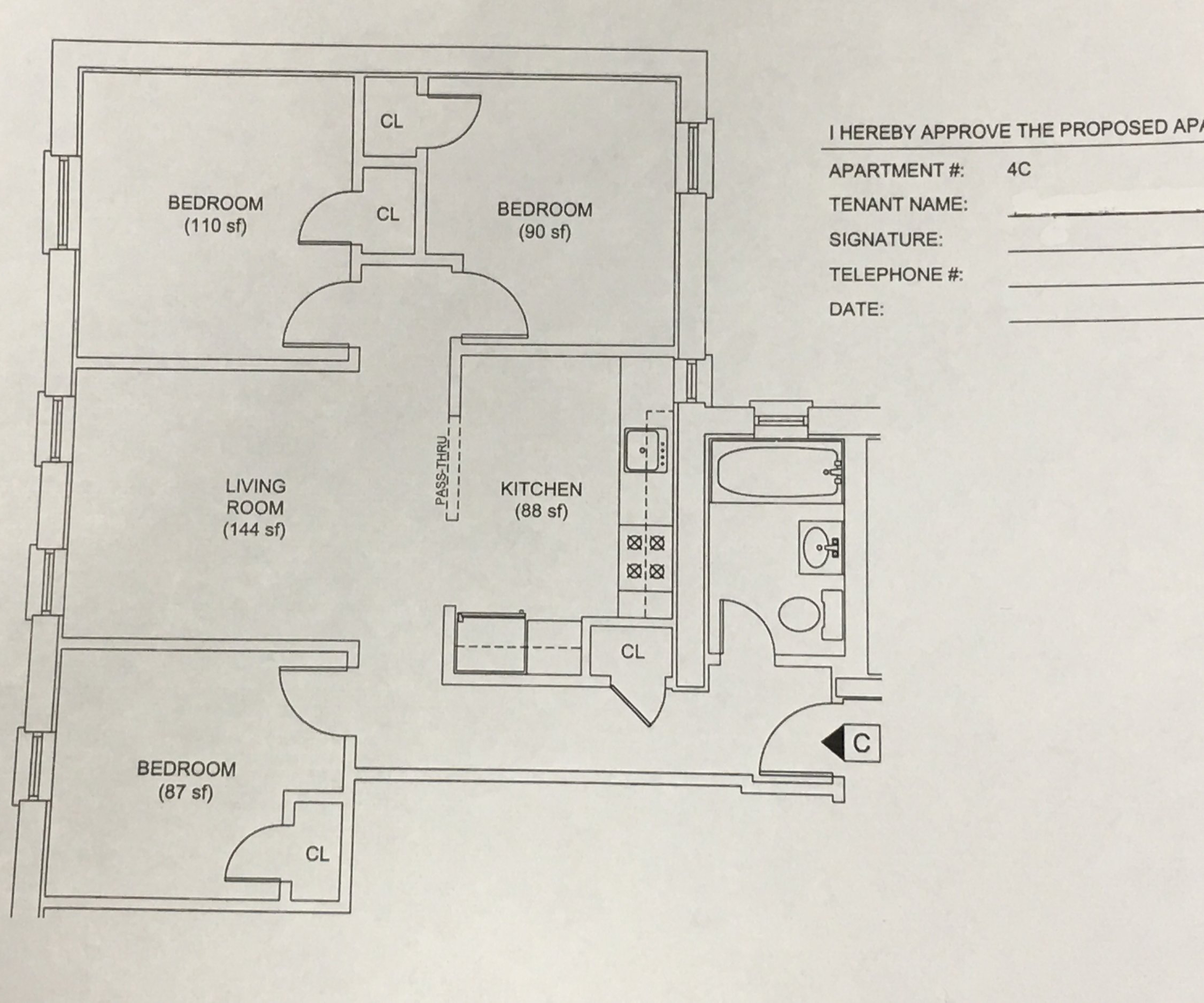 610 W 136 St Floorplan