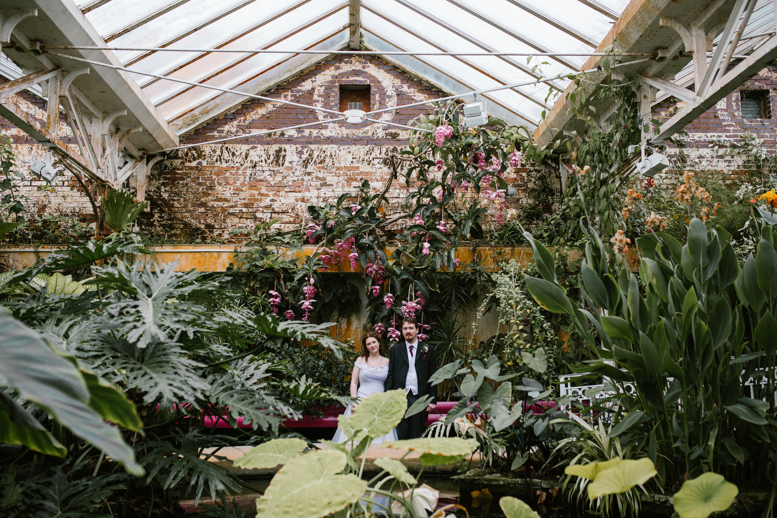 Botanical Gardens Birmingham, botanical gardens wedding, birmingham wedding photographer, purple wedding dress-100.jpg