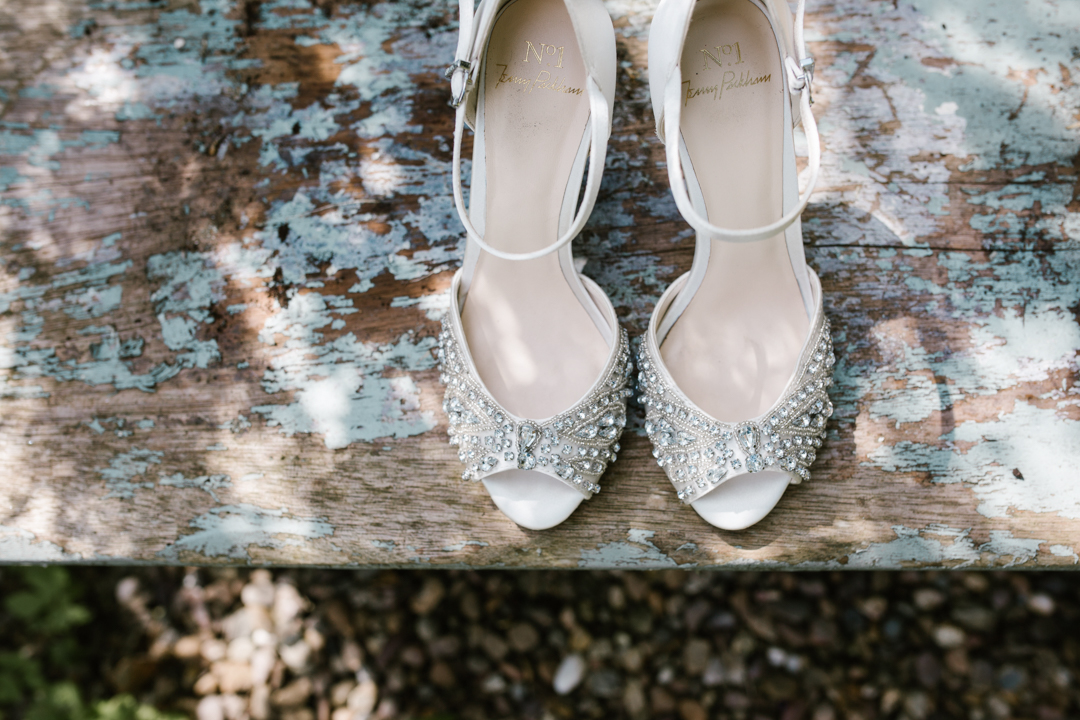 Jenny Packham jewelled wedding shoes 