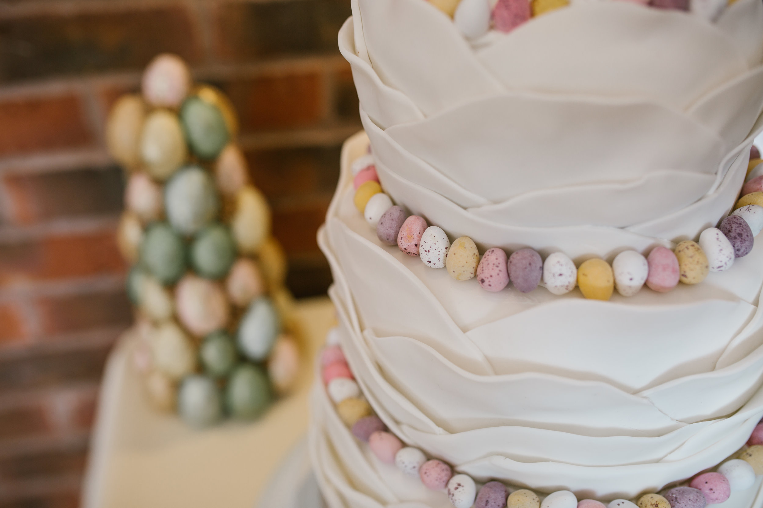 mini egg wedding cake