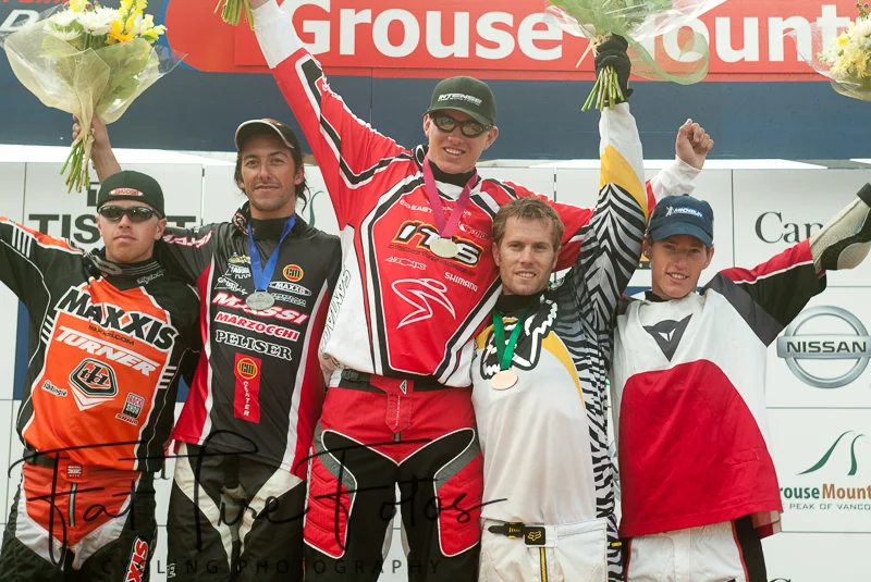  Gary Houseman winning Grouse Mountain World Cup 2013.  The victory was later sanctioned for testing positive for THC. 