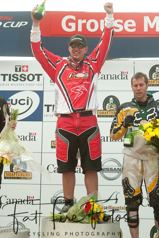  Gary Houseman winning Grouse Mountain World Cup 2013.  The victory was later sanctioned for testing positive for THC. 