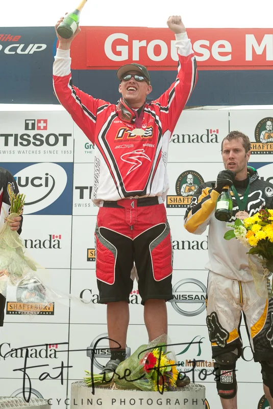 Gary Houseman winning Grouse Mountain World Cup 2013.  The victory was later sanctioned for testing positive for THC. 