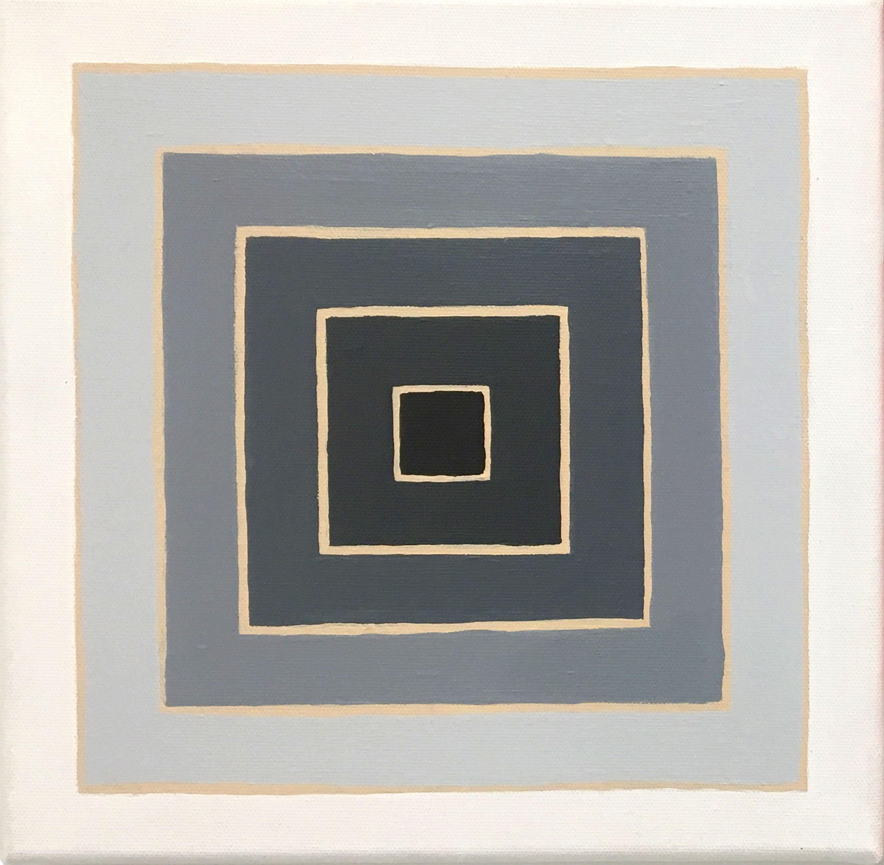 Frank Stella (4), 2019,  Acrylic on canvas,  10 x 10 inches,  25.4 x 25.4 cm