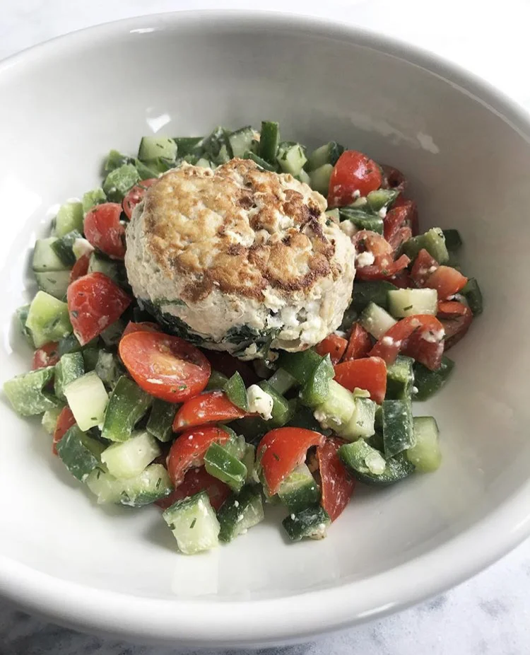 Spinach &amp; Feta Turkey Burgers