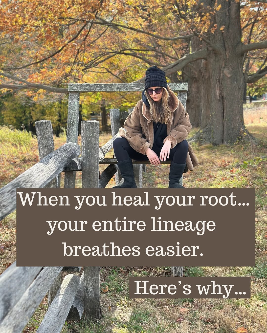 I&rsquo;ve always known that when we heal our root, we shift 14 generations &mdash; the 7 who came before us and the 7 who come after.

But this week I felt it in real time.

Driving with my dad, he said something that brought tears to my eyes:

&ldq