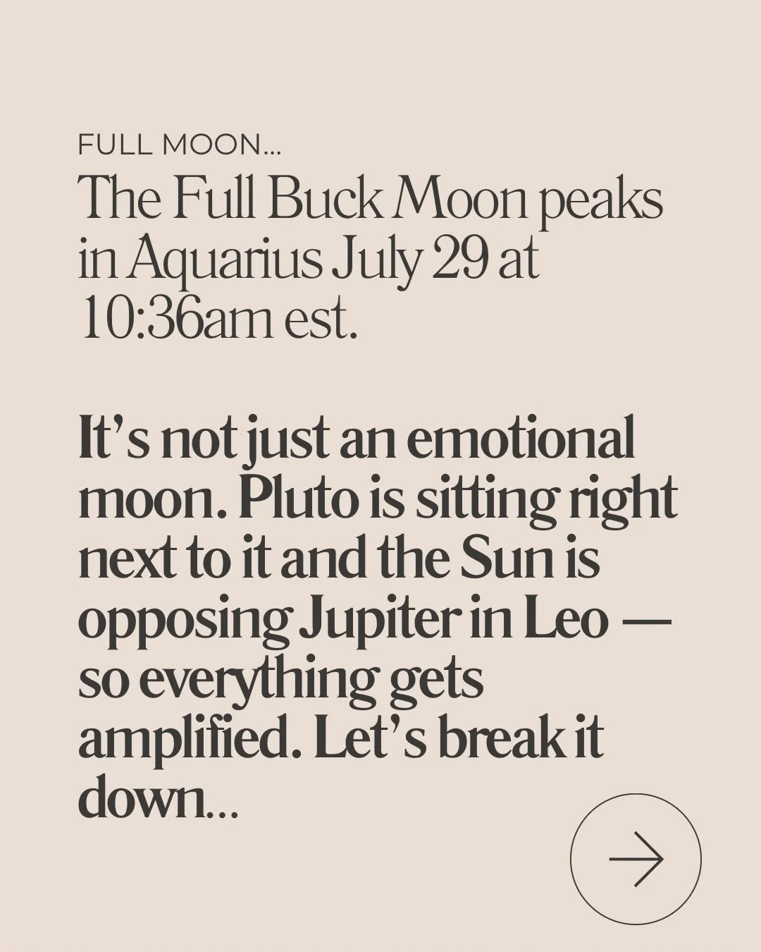 Massive cycles are coming to an end with this full moon. Im talking karmic cycles fully collapsing and order being restored.

What has come to light can no longer go unseen which means you can no longer pretend or stay still.

This week&rsquo;s full 