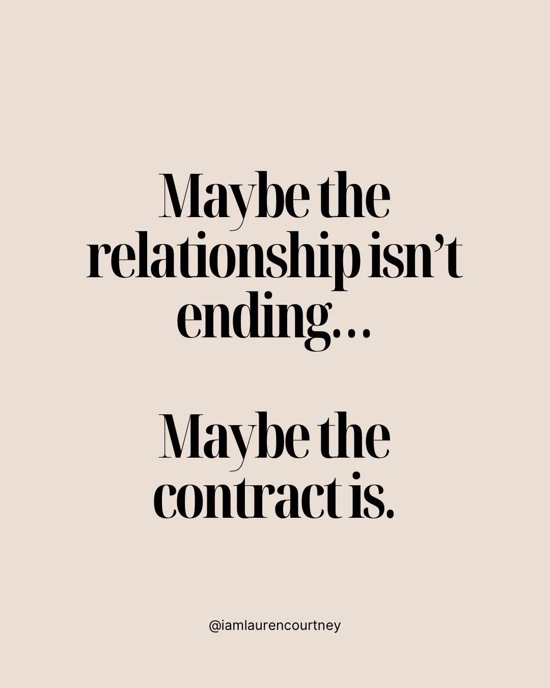 Sometimes a relationship doesn&rsquo;t need to end.

But the version of you that existed inside of it does.

I&rsquo;ve been watching this play out everywhere lately. Friendships. Romantic relationships. Family dynamics. Business relationships.

The 