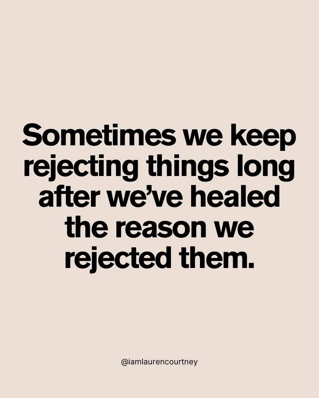 I&rsquo;ve been thinking a lot lately about the things we reject in order to become ourselves.

Sometimes rejection is necessary.

I don&rsquo;t want that.
I won&rsquo;t be that.
I&rsquo;m never going back there.

It creates the distance we need to h
