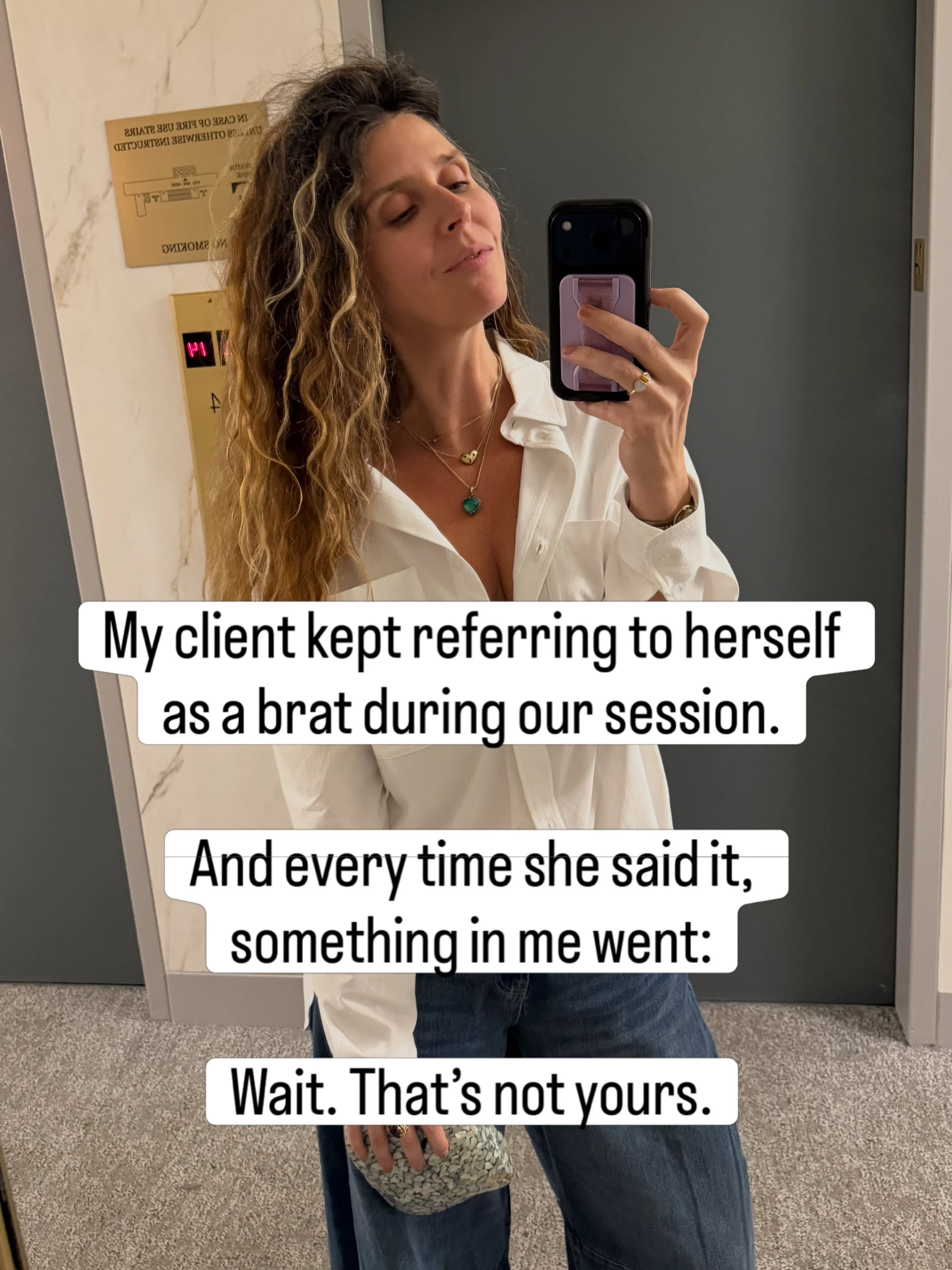 This is the kind of moment I love in sessions.

Not because we found another thing she needs to &ldquo;fix.&rdquo;

Because suddenly something she had been judging about herself made sense.

And once you can notice what&rsquo;s happening before you h