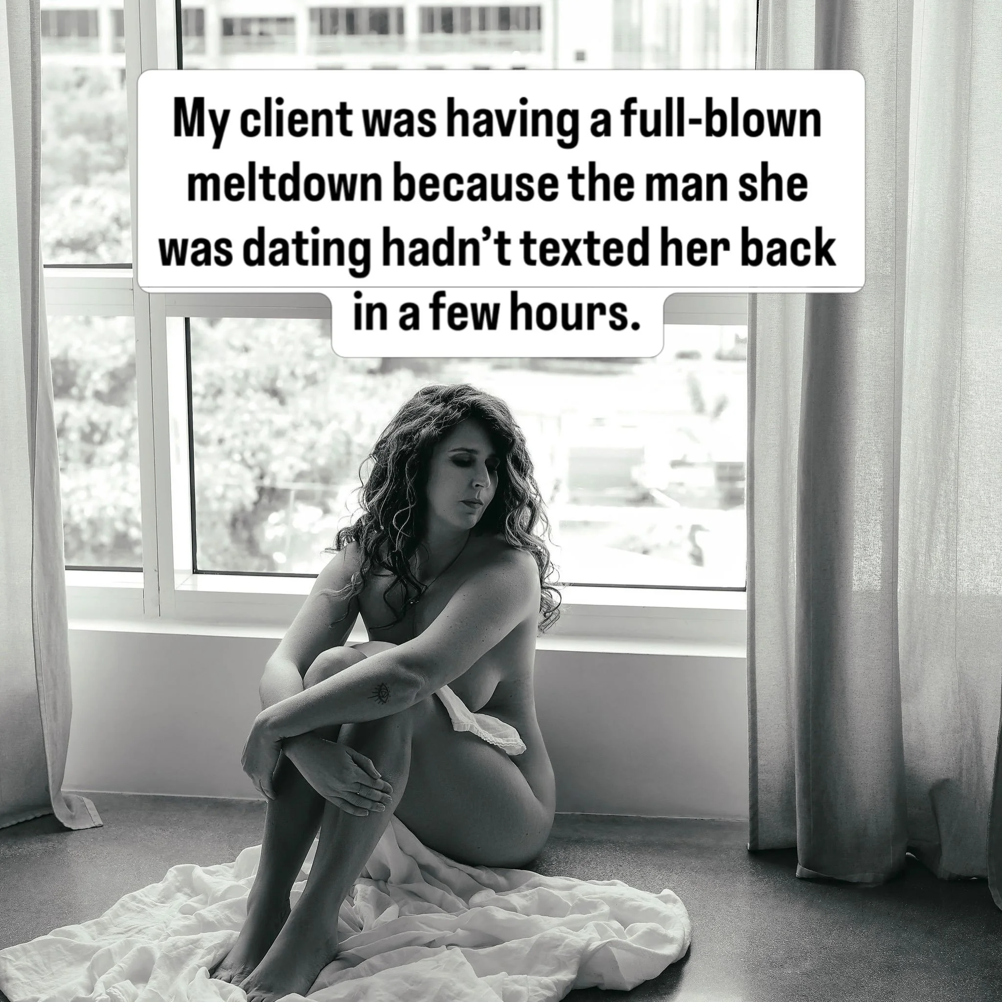 She didn&rsquo;t need me to tell her whether this man liked her.

And she didn&rsquo;t need another dating strategy.

She needed enough space to recognize that the intensity of what she was feeling wasn&rsquo;t only about what was happening in front 