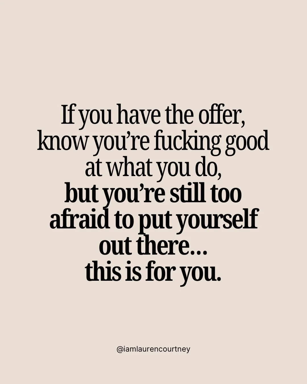 You can be the greatest at what you do, but if you can&rsquo;t actually stay in your body long enough to share your expertise, make the invitation, and let yourself be seen, nobody gets to experience it.

You don&rsquo;t need another strategy.

You n