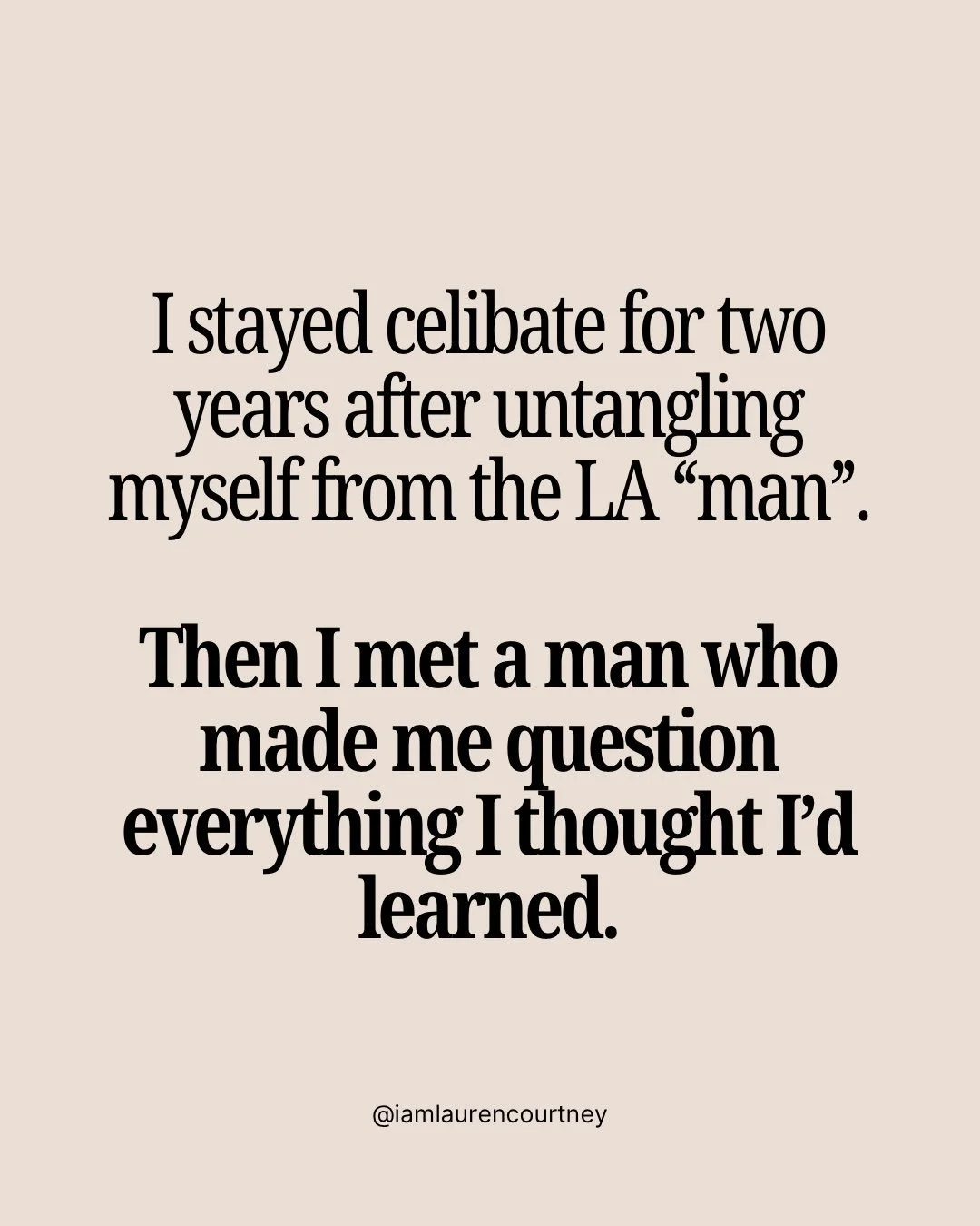For a long time, I thought sexual empowerment meant being able to have sex without attachment.

To enjoy it.
To leave it there.
To not need anything more.

I mean, I was successful, independent, spiritually connected, had done YEARS of healing&hellip