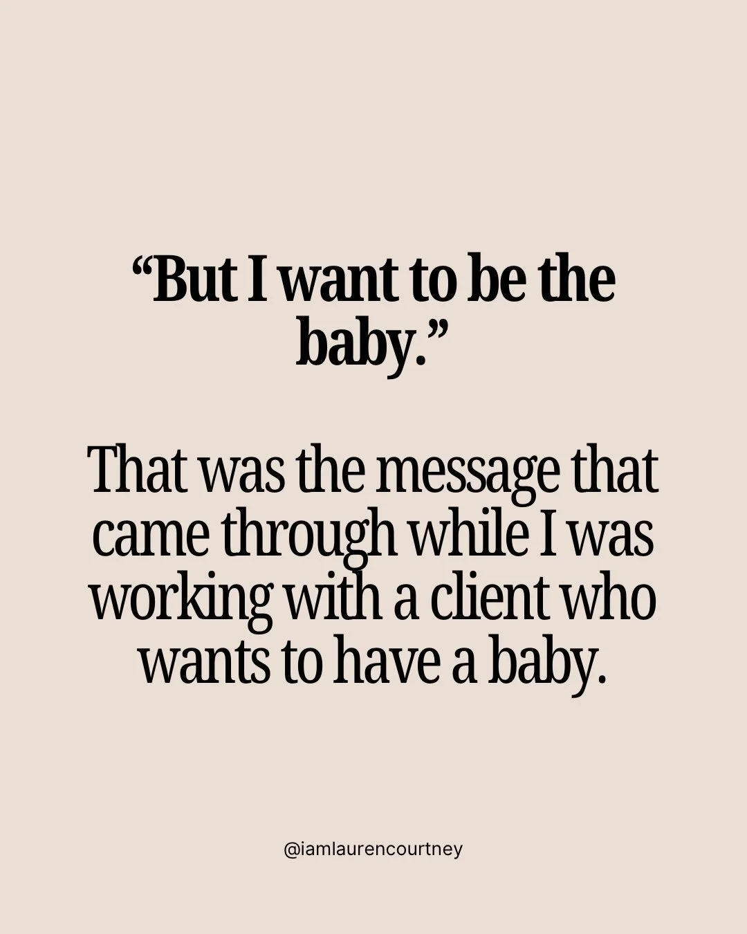 This is what I mean when I talk about embodiment.

We can intellectually know what we want while our body is telling an entirely different story.

And sometimes, underneath the fear, resistance, overthinking or noise is a part of us that simply needs