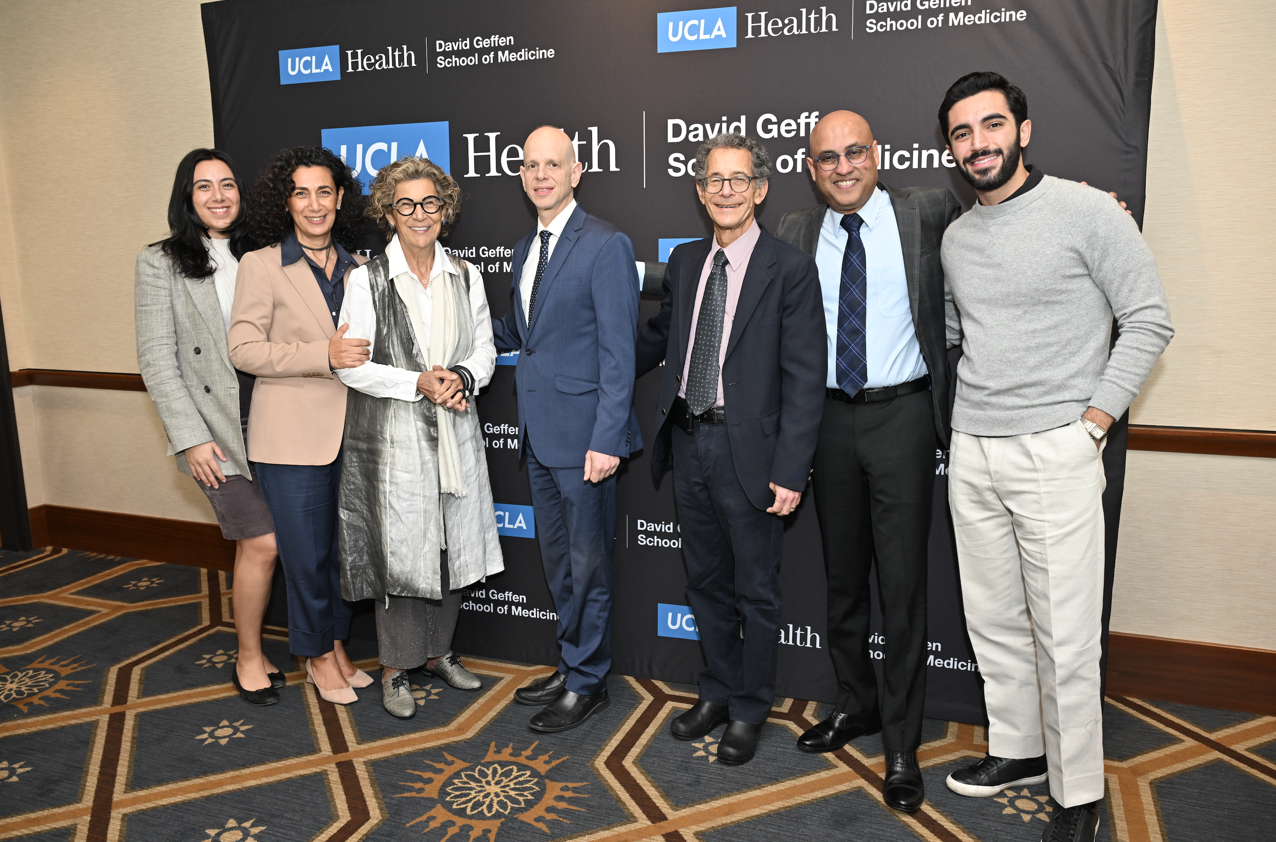  Sarah Baradaran Becker, Sharon Nazarian, Soraya Sarah Nazarian, Dr. John Belperio (2024 Winner), Dr. David Reuben (2022 Winner), Dr. Anjay Rastogi (2023 Winner), Adam Baradaran 