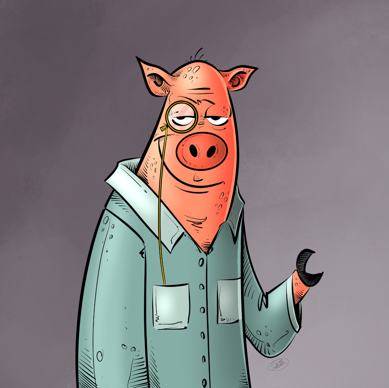 Serious Pig