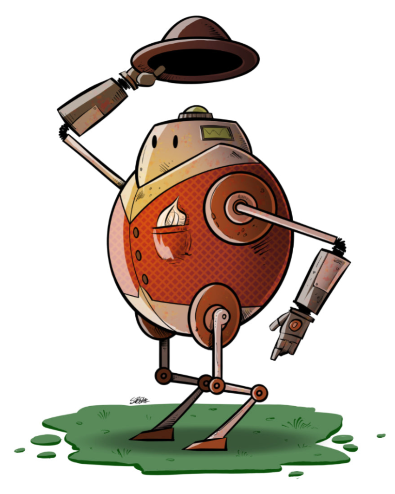 The Howdy Bot! 8x10, FREE SHIPPING!