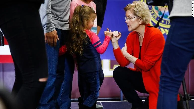 Elizabeth Warren stays on message as her odds dwindle in New Hampshire