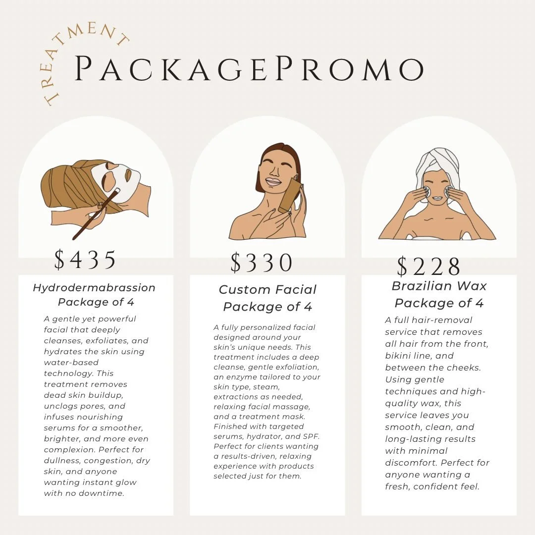 Three days only!

Our package promo is available Thursday 27th, Friday 28th &amp; Saturday 29th&mdash; online and in store. 

Treat yourself (or someone you love). ✨

#TheFacialBar #SpaSpecials #PackagePromo #FacialDeals #SelfCareSale #CrystalLakeIL 