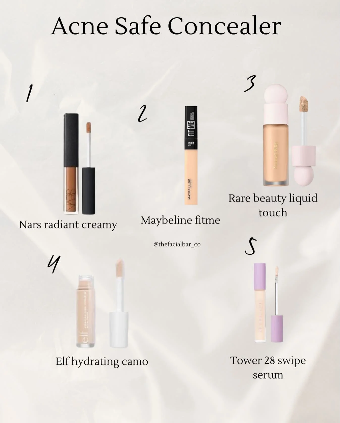 Acne-safe concealer = coverage without the breakouts ✨

The right makeup should hide blemishes, not cause new ones. Always check your ingredients if you&rsquo;re acne-prone!

#acnesafemakeup #chicagosuburbfacial #crystallakefacial #chicagoesthetician