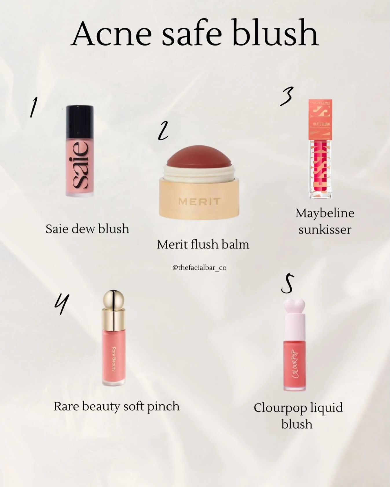 Yes, you can wear blush with acne-prone skin. These formulas won&rsquo;t clog, irritate, or cause flare-ups ✨

#TheFacialBar
#CrystalLakeEsthetician
#CrystalLakeSpa
#IllinoisEsthetician
#ChicagolandEsthetician
#SkinCarePro
#FacialSpecialist