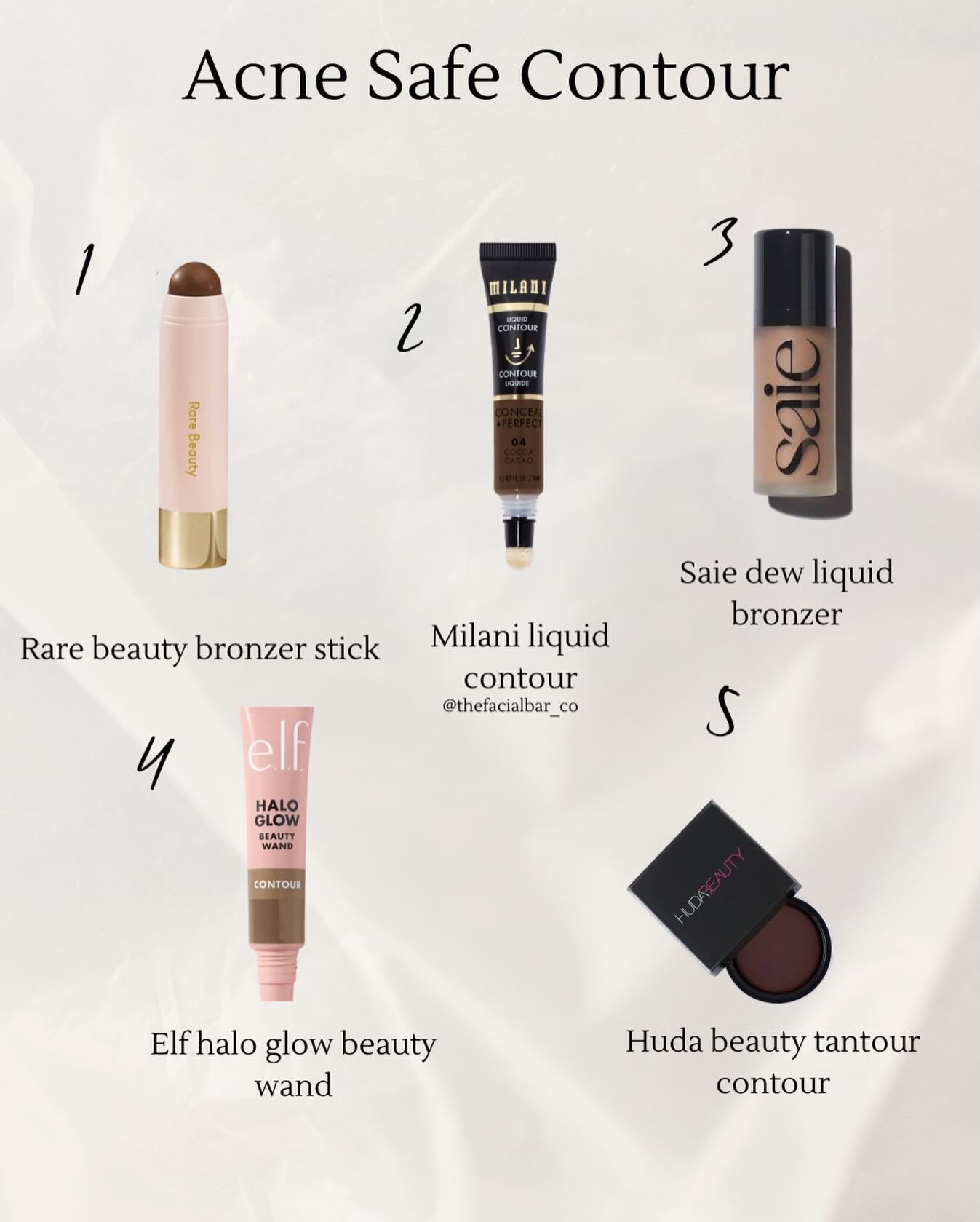 Contoured but keepin&rsquo; it acne-safe 🤍 

Non-comedogenic, breathable formulas that sculpt without clogging pores.

Feel free to DM if you want us to check if your make up products are acne safe! 

#acnesafemakeup #crystallakespa #chicagosuburbsp