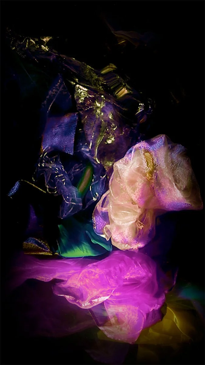 Christy Lee Rogers’ latest immersive video work, Bloom, is now available for acquisition as a fine art video installation. A departure from her figurative style, Bloom explores the pure abstraction of underwater light, color, and form. Shapes pulse a