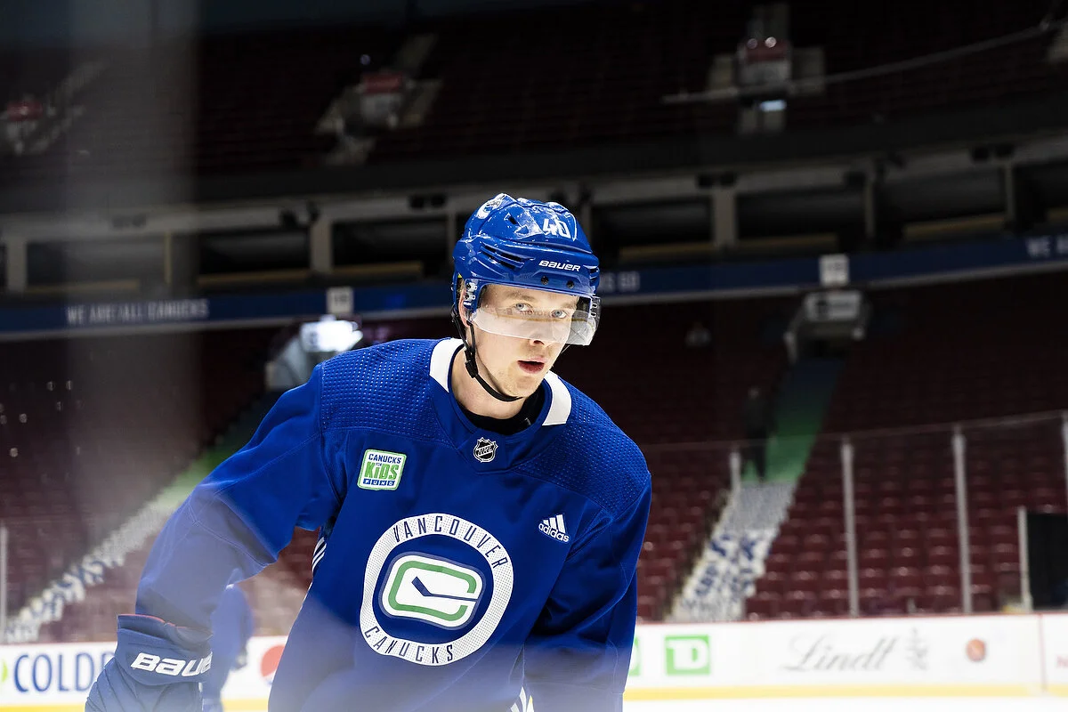 NHL Player Elias Pettersson for Sportsnet