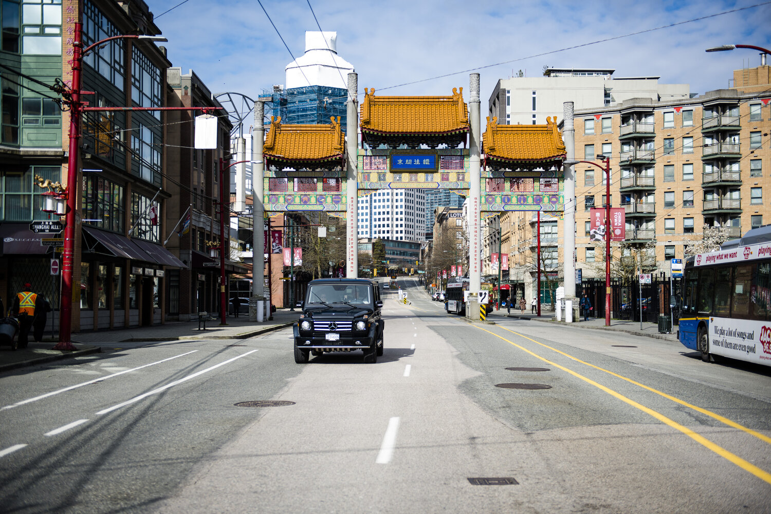  February 26, 2020 - Vancouver, British Columbia - Photos of Vancouver during the Covid Pandemic. A quiet street leading to Chinatown in Vancouver. Photo by Jimmy Jeong 