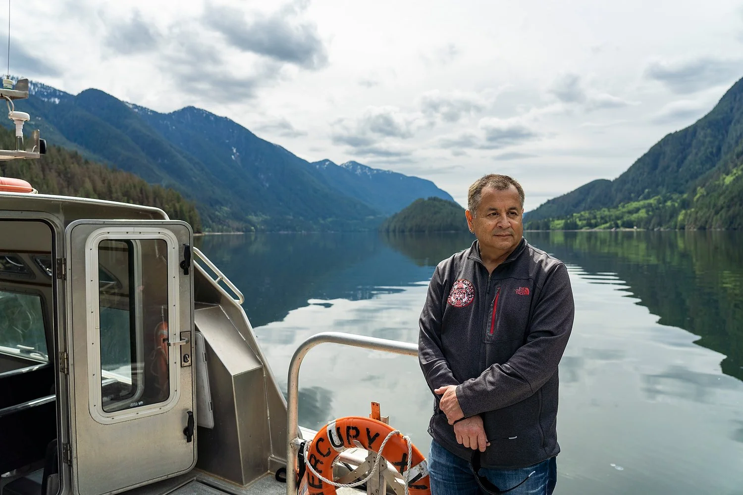 Tsleil-Waututh Nation CAO Ernie George, on the Indian River Watershed, British Columbia, May 26, 2022. Jimmy Jeong for The Globe and Mail. 