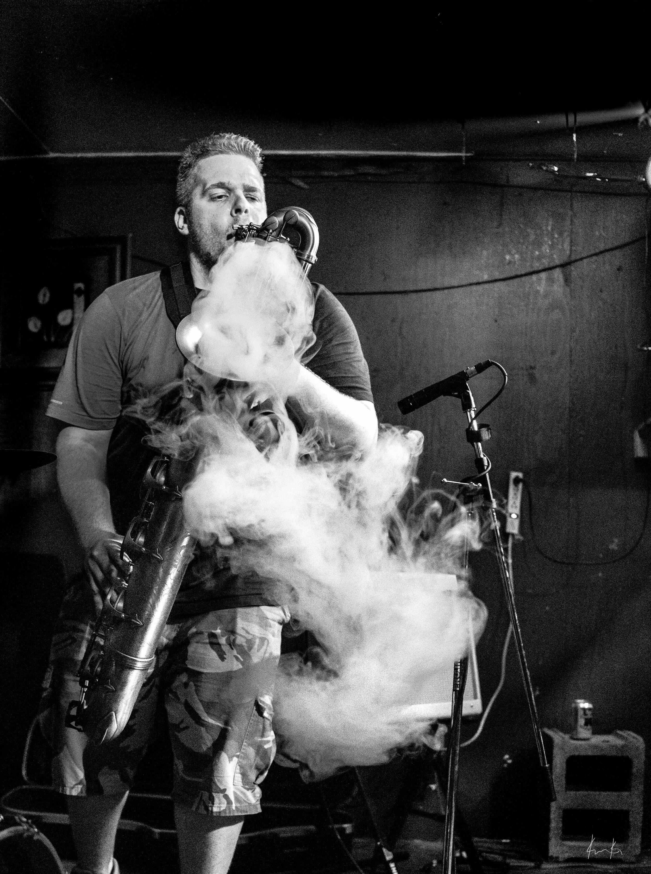 The Tens saxophonist Kyle Stolz