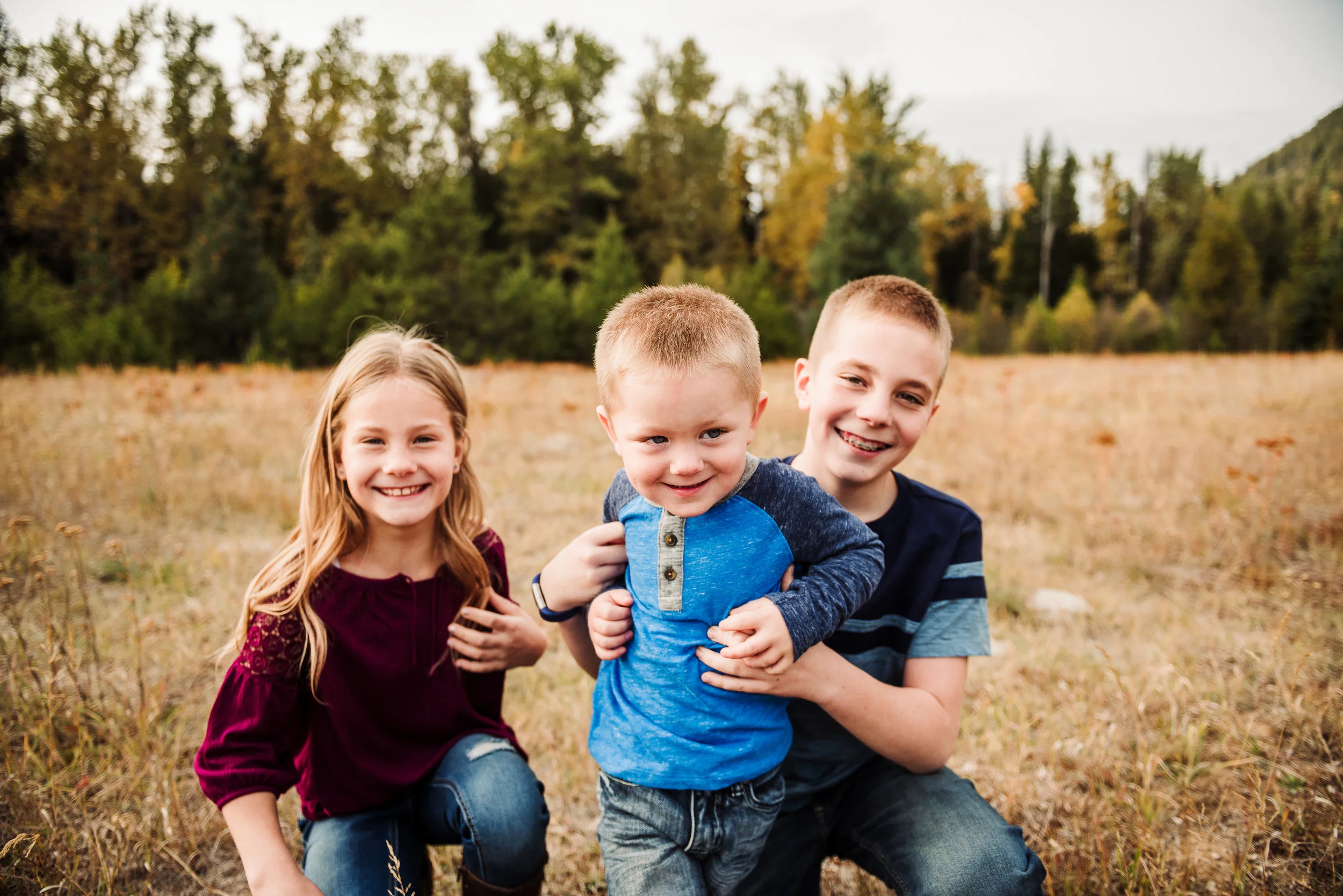 the petrich family // mountain meadow family session // northport, wa