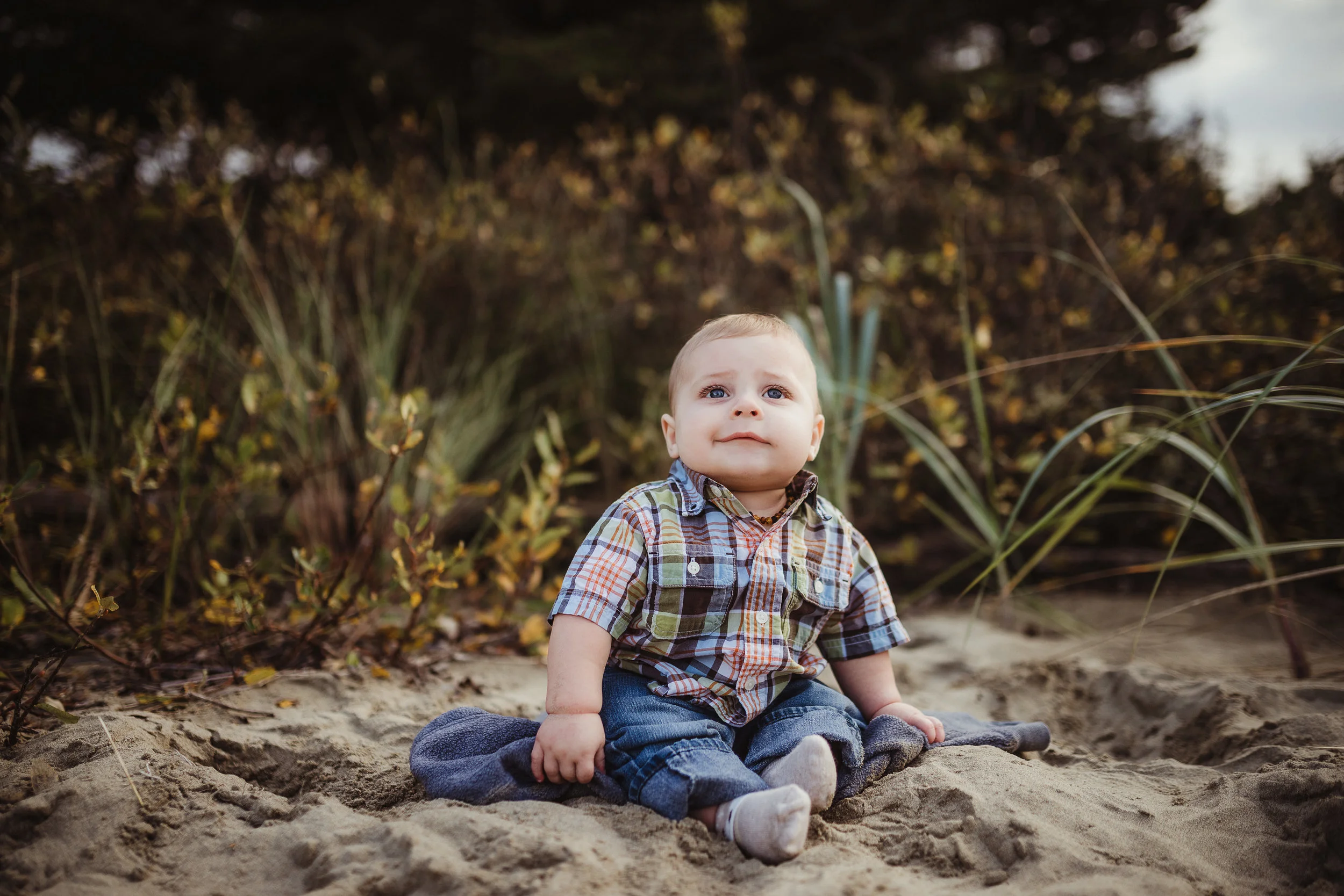 6 month baby session // ezra perry // ona beach or