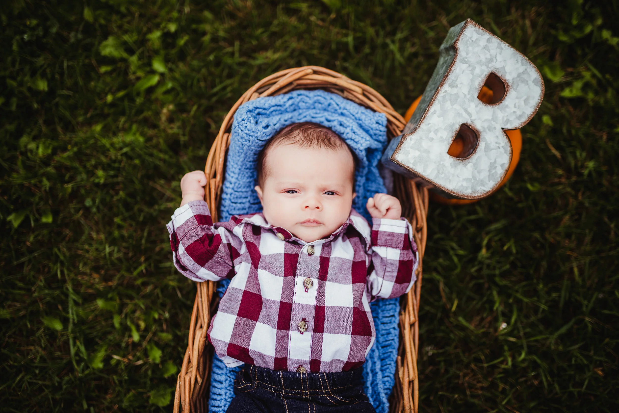 fall newborn session // sweet lil boden // ione wa