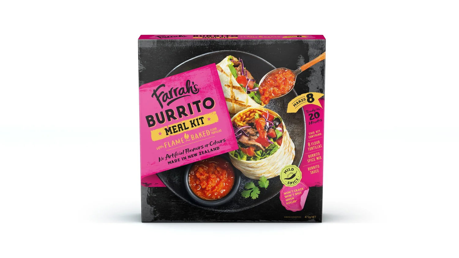 Farrah's Burrito Meal Kit; Brother Design