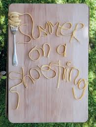 Food Typography "Summer on a Shoestring"