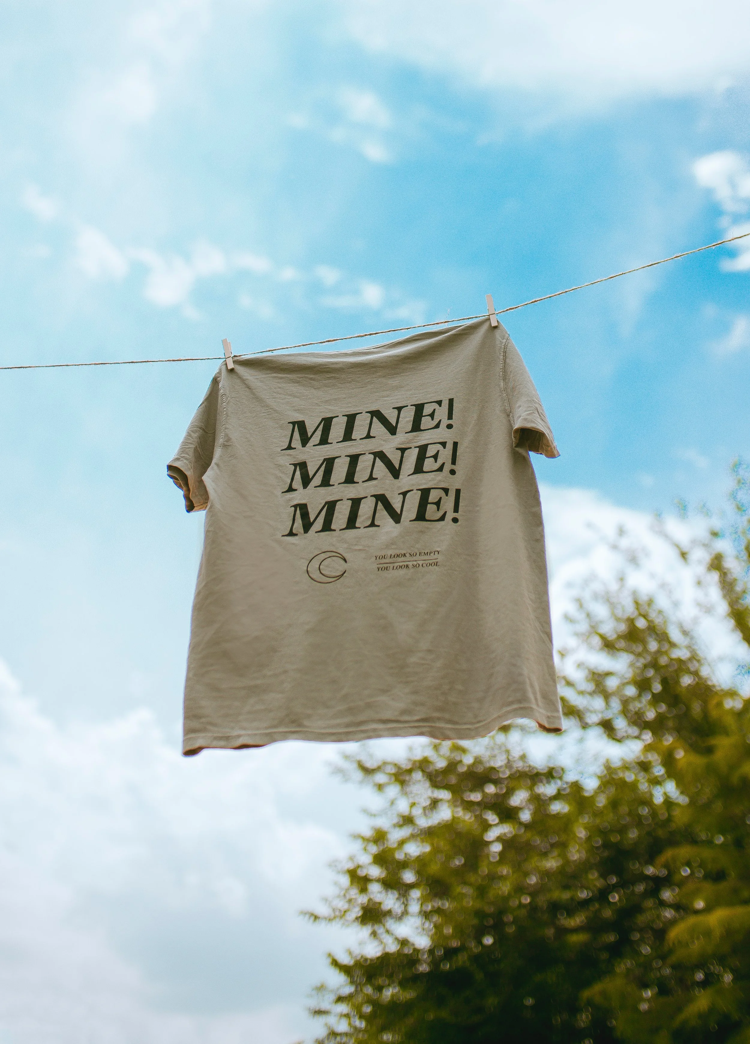 Mine! Washed Green T-Shirt
