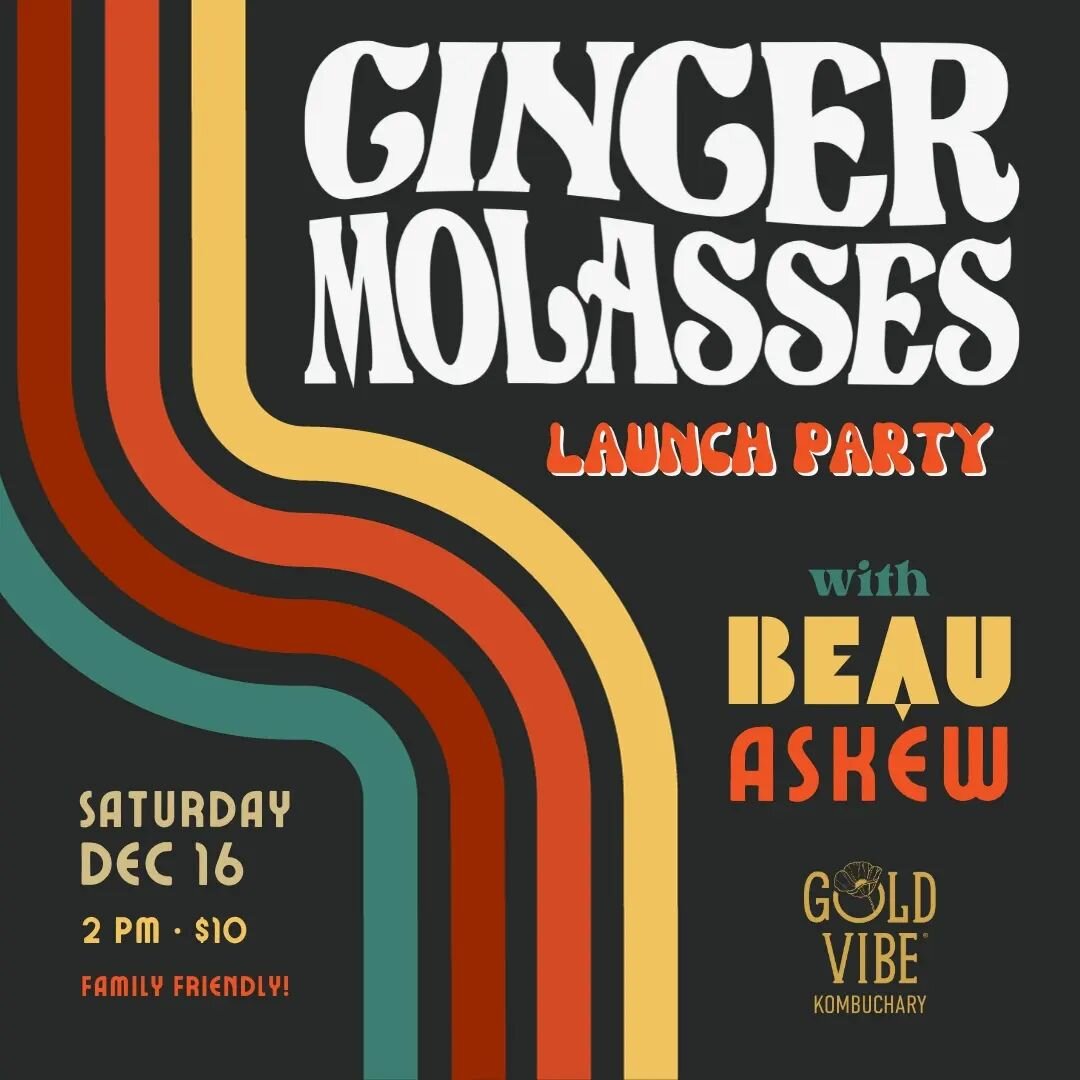 🚨 Announcing a 1970s theme launch party for Nevada City's newest band: ✨Ginger Molasses✨ Join us Saturday, December 16th at 2 PM for a family friendly event.
 
🎟️ Tickets are $10, kids are FREE!
🗓️ Saturday, December 16 @ 2 PM

Ginger Molasses is 