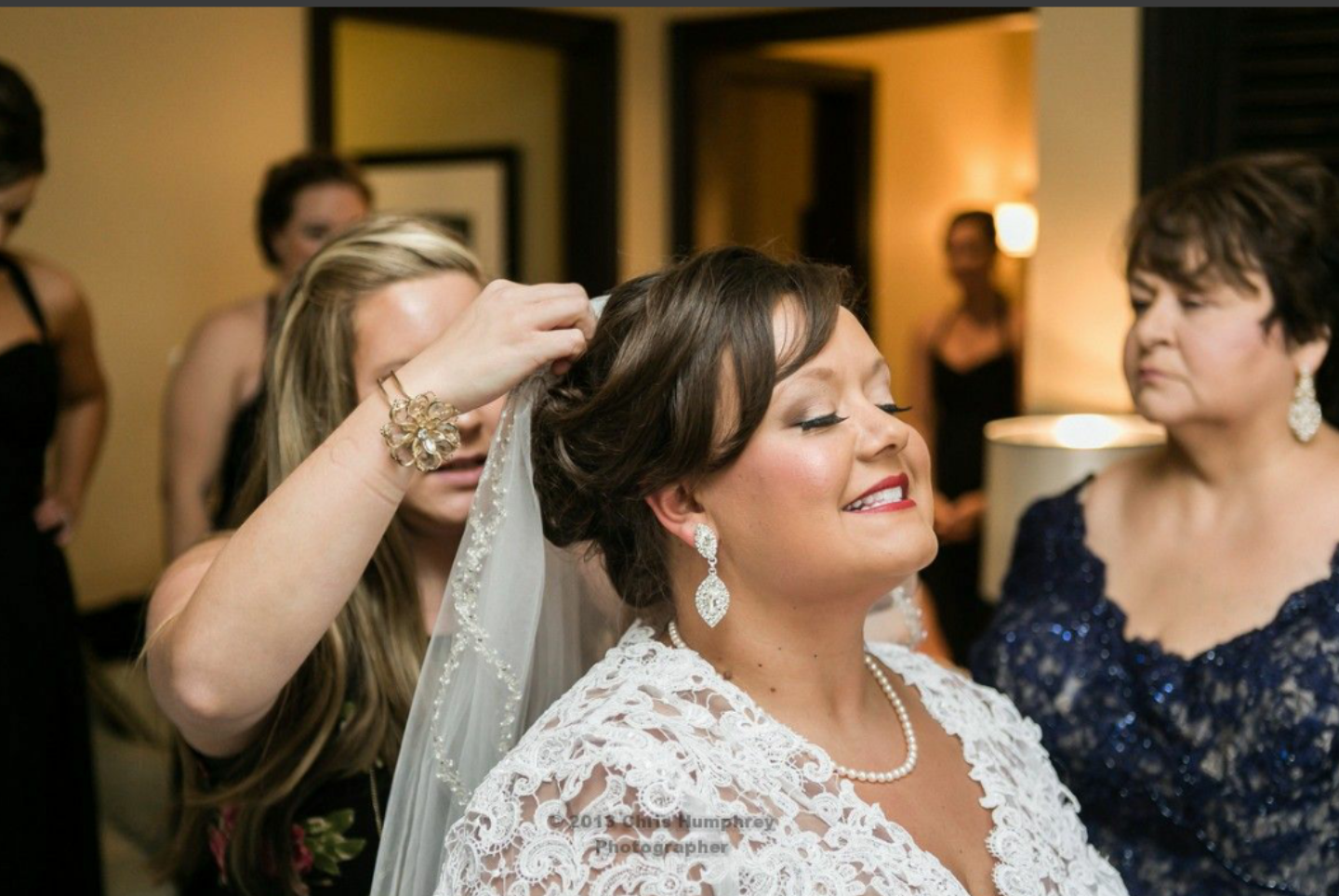 Beautiful wedding hair and makeup