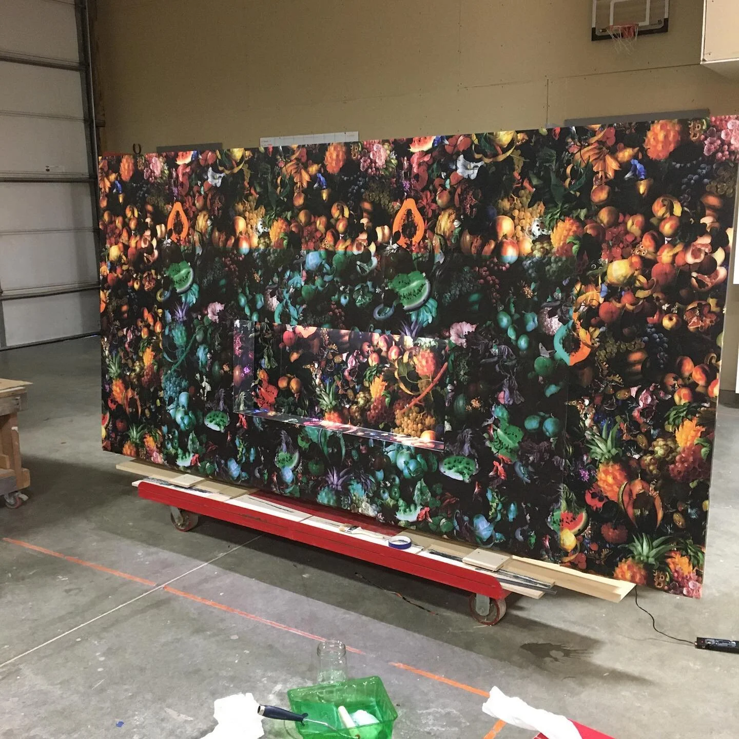 WIP for new Diego&rsquo;s in providence.  Big thanks to @kingdomhomedesign  for the always amazing wallpaper.