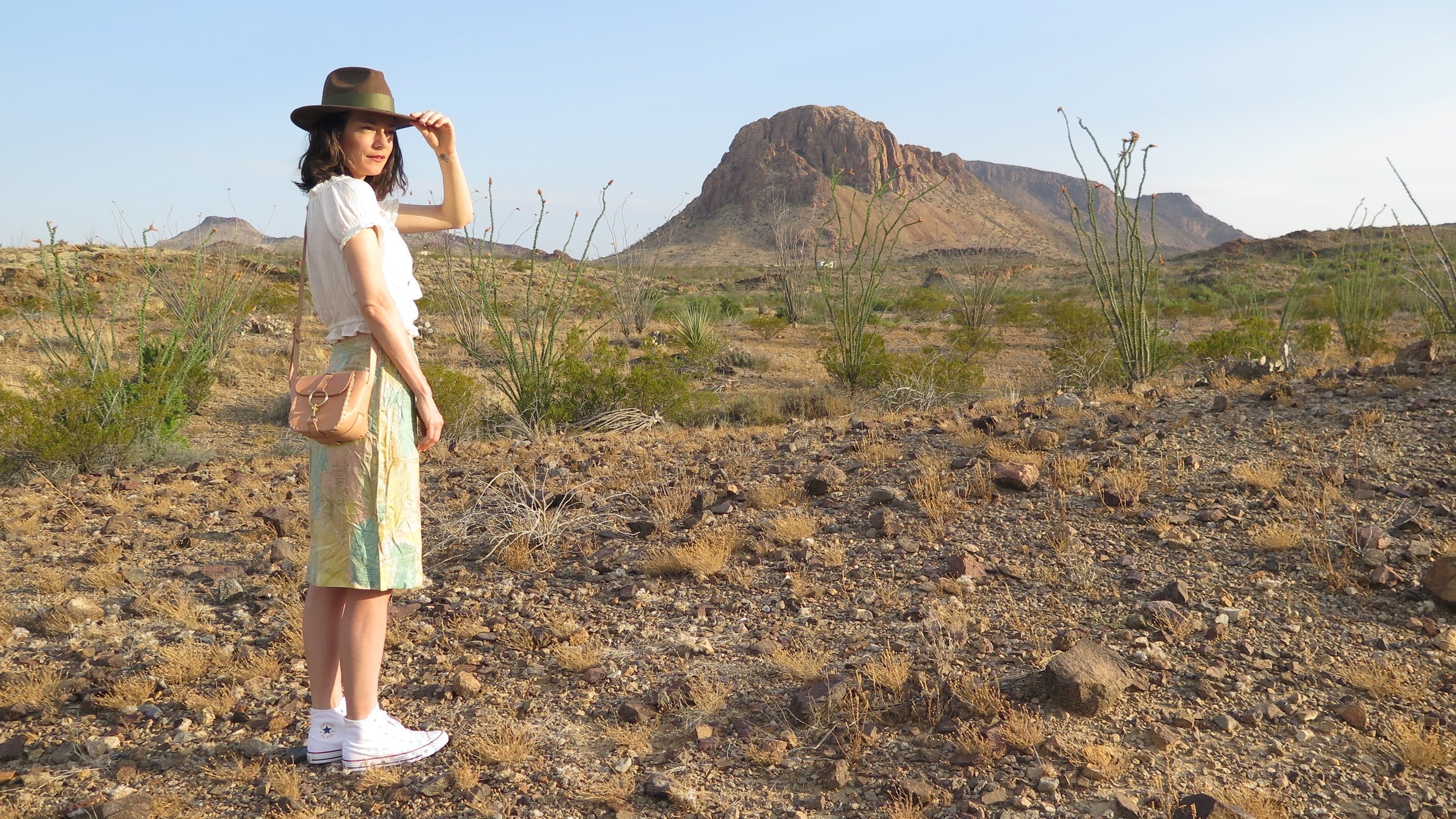 nude leather knocker mini looking into the sunset desert photoshoot for mary savel.jpg